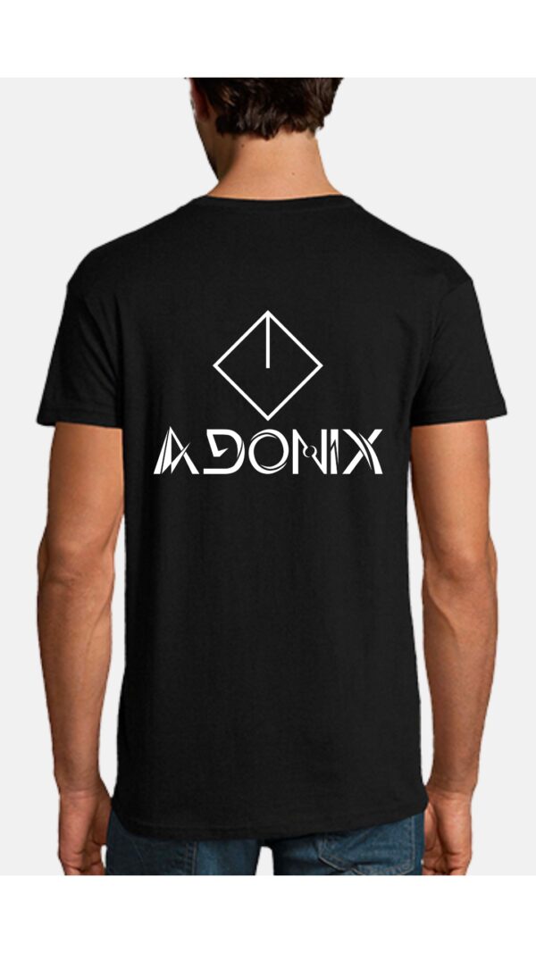 Camiseta negra Adonix trasera